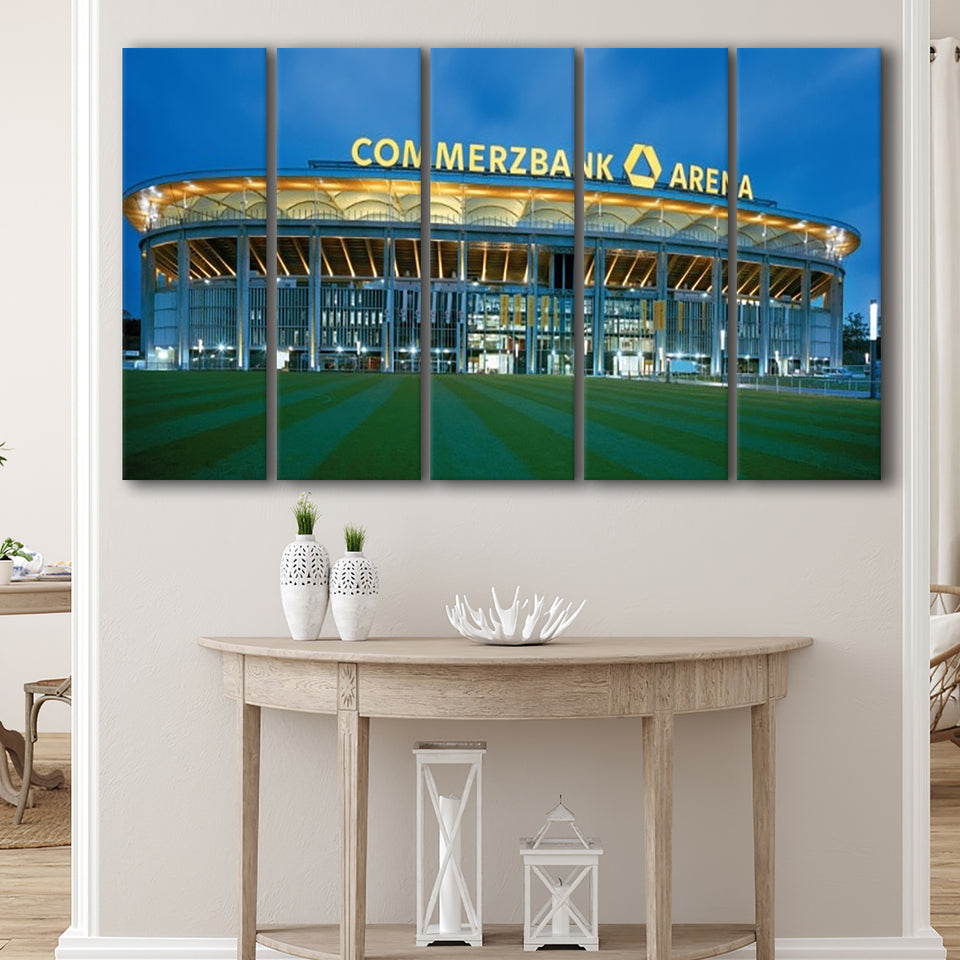 Commerzbank Arena Outside View, Stadium Canvas, Sport Art, Gift for him, Multi Panels B, Canvas Prints Wall Art Decor