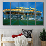 Commerzbank Arena Outside View, Stadium Canvas, Sport Art, Gift for him, Multi Panels B, Canvas Prints Wall Art Decor