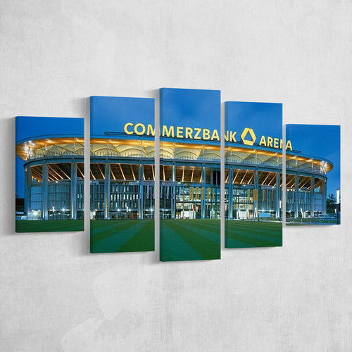 Commerzbank Arena Outside View, Stadium Canvas, Sport Art, Large Canvas, Multi Panels, Canvas Prints Wall Art Decor