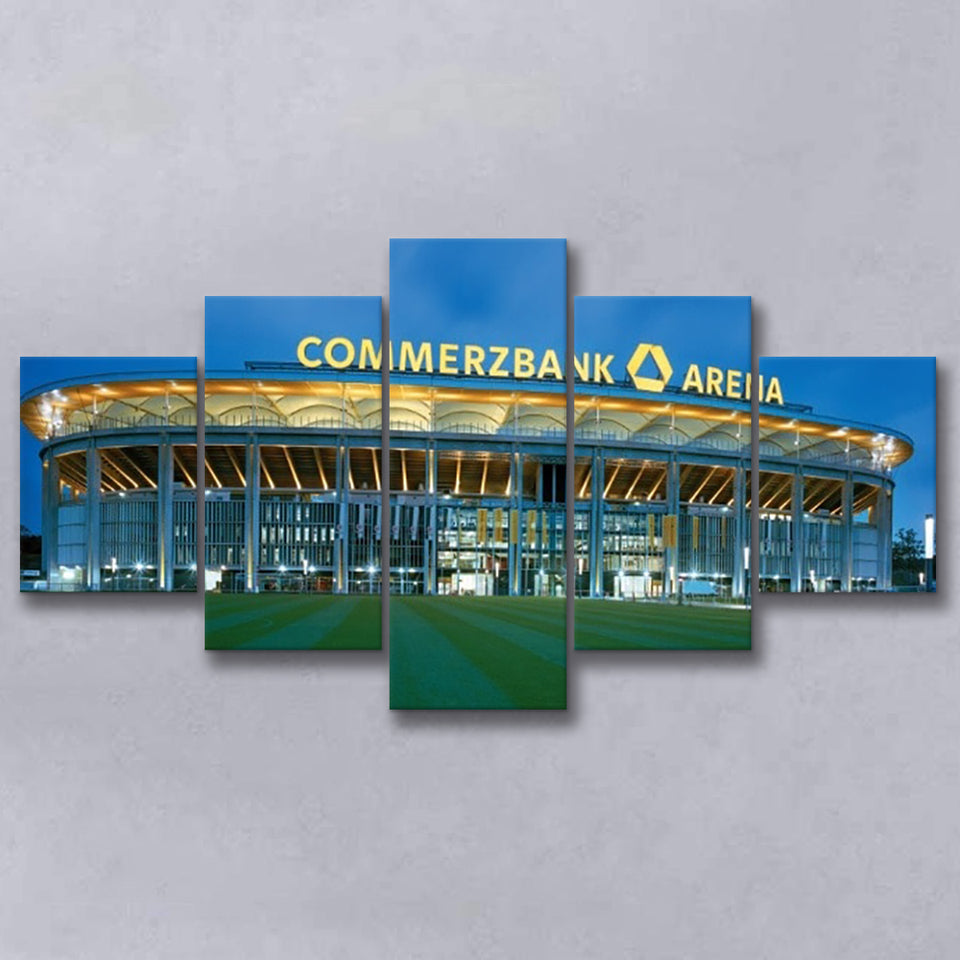 Commerzbank Arena Outside View, Stadium Canvas, Sport Art, Large Canvas, Multi Panels, Canvas Prints Wall Art Decor