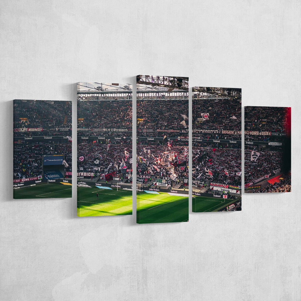Commerzbank Arena Wall Art Eintracht Frankfurt Stadium Canvas Prints Football,Multi Panels,Sport Stadium Art Prints, Fan Gift