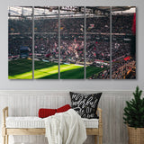 Commerzbank Arena Wall Art Eintracht Frankfurt Stadium Canvas Prints Football,Multi Panels B,Sport Stadium Art Prints, Fan Gift