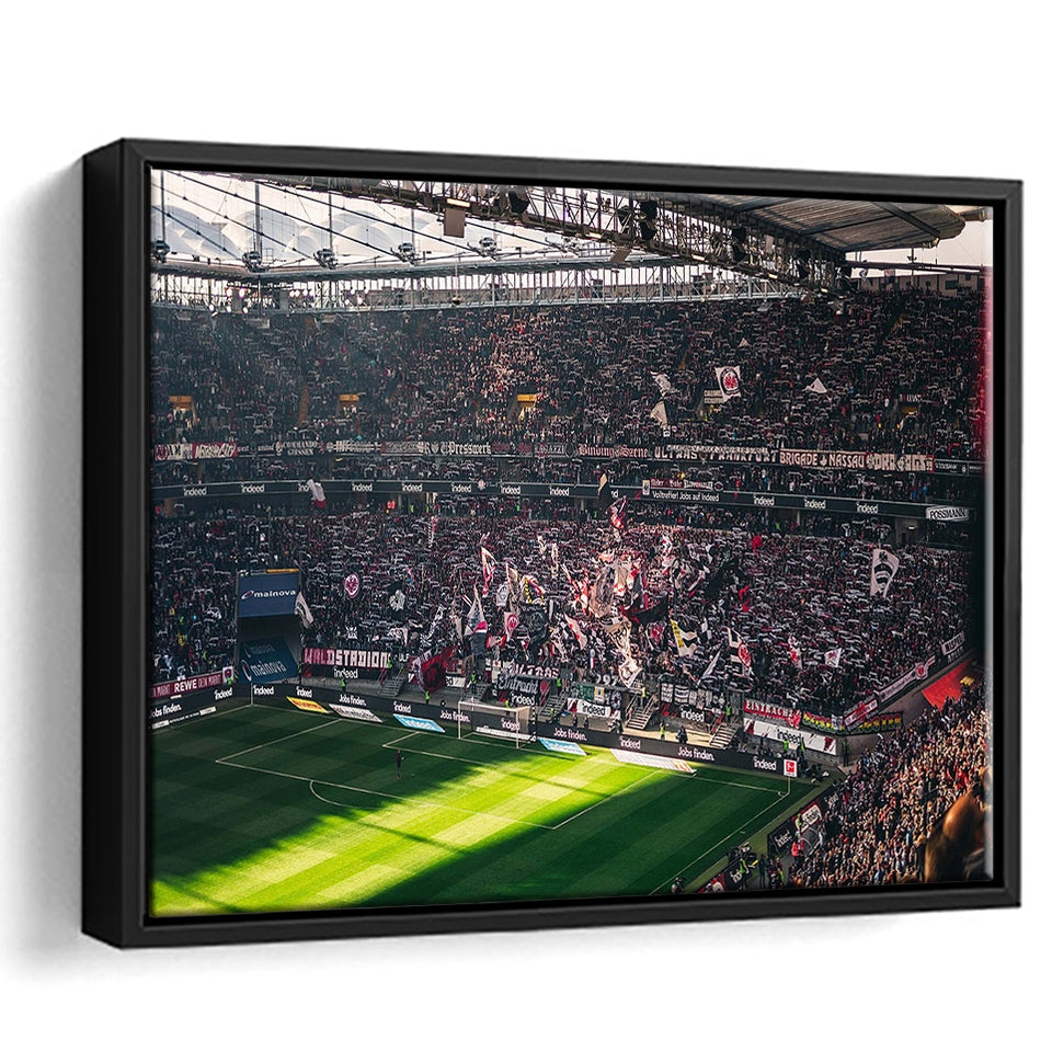 Commerzbank Arena Wall Art Eintracht Frankfurt Stadium Framed Canvas Prints Football,Sport Stadium Art Prints, Fan Gift