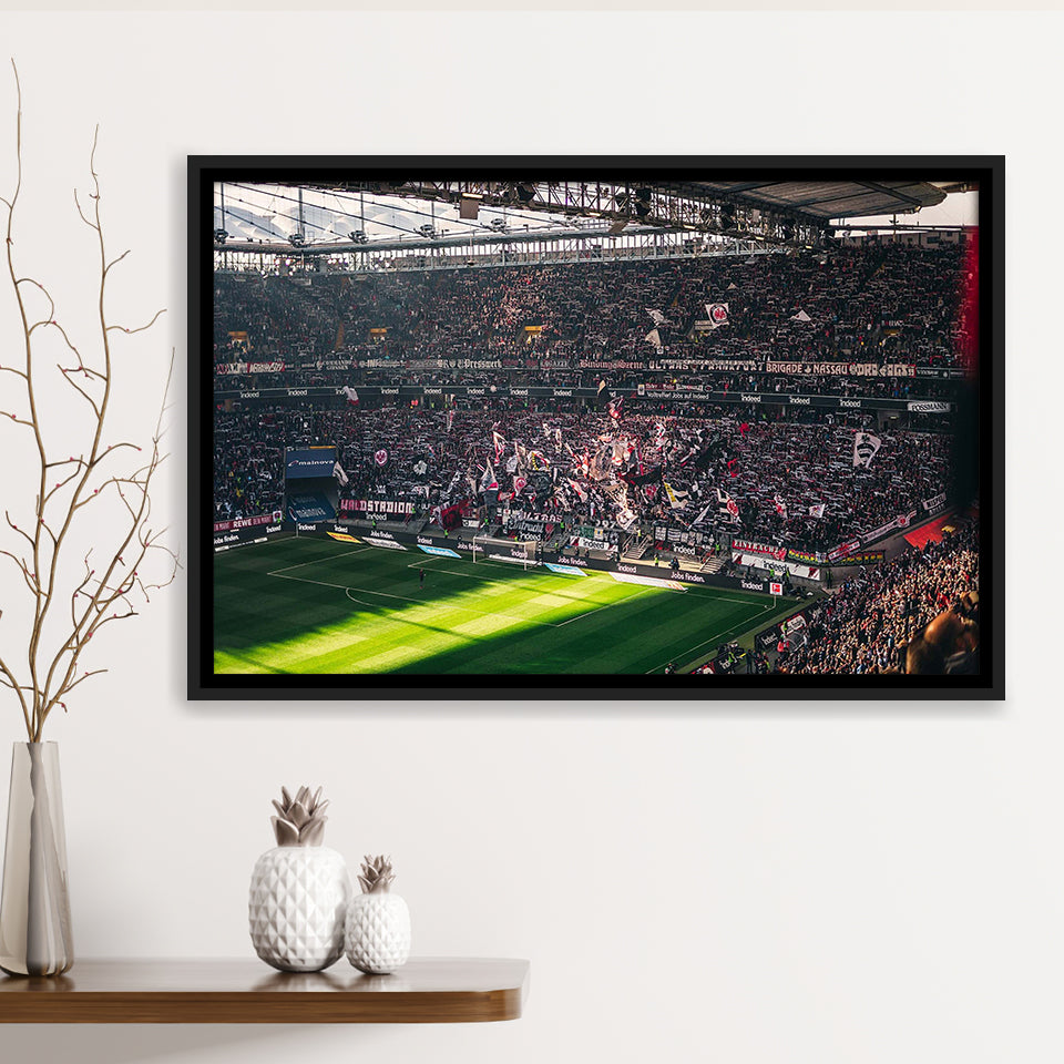 Commerzbank Arena Wall Art Eintracht Frankfurt Stadium Framed Canvas Prints Football,Sport Stadium Art Prints, Fan Gift