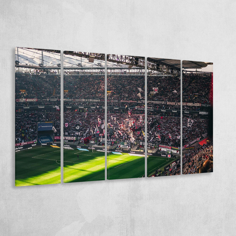 Commerzbank Arena Wall Art Eintracht Frankfurt Stadium Canvas Prints Football,Multi Panels B,Sport Stadium Art Prints, Fan Gift
