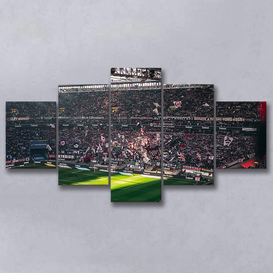 Commerzbank Arena Wall Art Eintracht Frankfurt Stadium Canvas Prints Football,Multi Panels,Sport Stadium Art Prints, Fan Gift