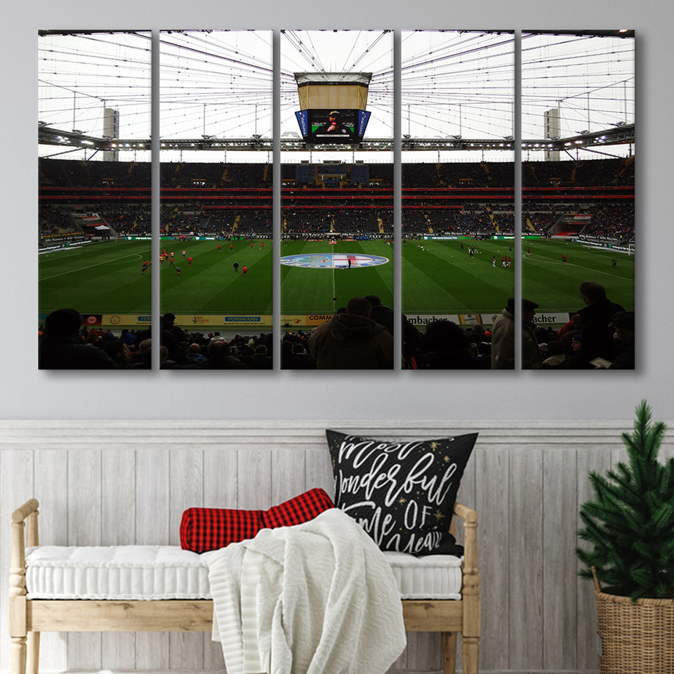 Commerzbank Arena in Germany, Stadium Canvas, Sport Art, Gift for him, Multi Panels B, Canvas Prints Wall Art Decor