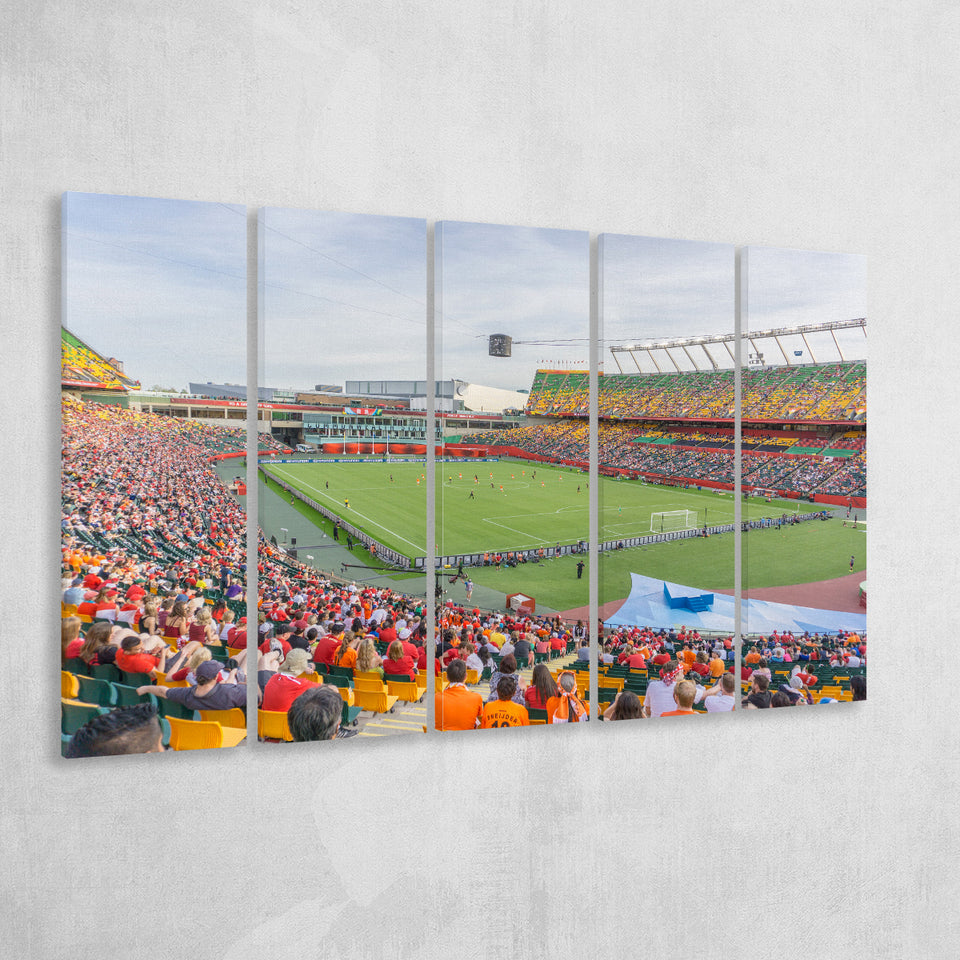 Commonwealth Stadium Soccer, Stadium Canvas, Sport Art, Gift for him, Multi Panels B, Canvas Prints Wall Art Decor