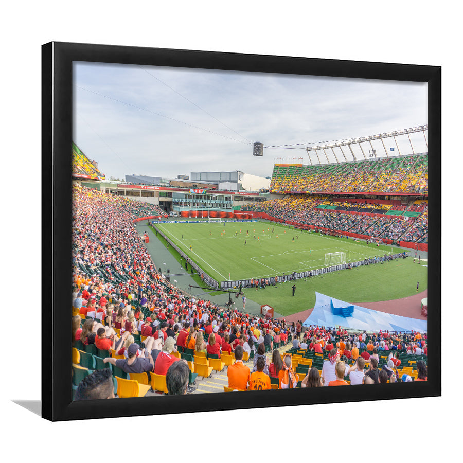 Commonwealth Stadium Soccer, Stadium Canvas, Sport Art, Gift for him, Framed Art Prints Wall Art Decor, Framed Picture