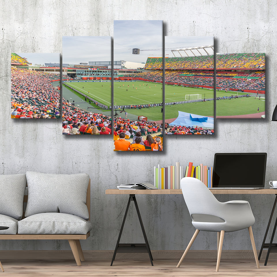 Commonwealth Stadium Soccer, Stadium Canvas, Sport Art, Large Canvas, Multi Panels, Canvas Prints Wall Art Decor