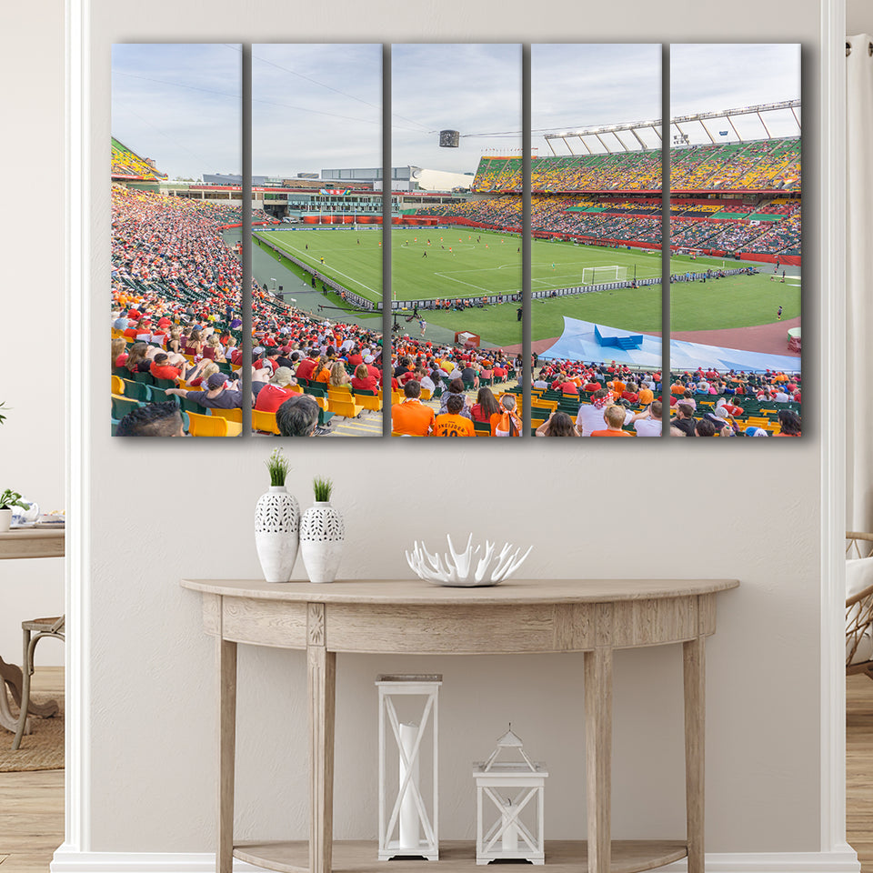 Commonwealth Stadium Soccer, Stadium Canvas, Sport Art, Gift for him, Multi Panels B, Canvas Prints Wall Art Decor