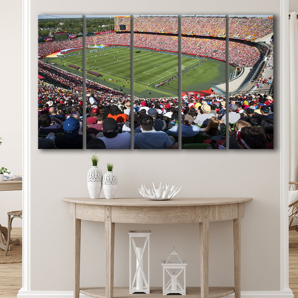 Commonwealth Stadium, Stadium Canvas, Sport Art, Gift for him, Multi Panels B, Canvas Prints Wall Art Decor
