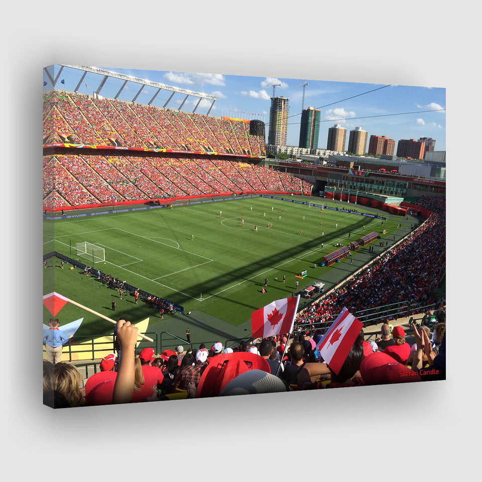 Commonwealth Stadium in Canada, Stadium Canvas, Sport Art, Gift for him, Fan Gift, Canvas Prints Wall Art Decor