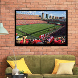 Commonwealth Stadium in Canada, Stadium Canvas, Sport Art, Gift for him, Framed Art Prints Wall Art Decor, Framed Picture