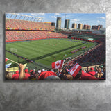 Commonwealth Stadium in Canada, Stadium Canvas, Sport Art, Gift for him, Fan Gift, Canvas Prints Wall Art Decor