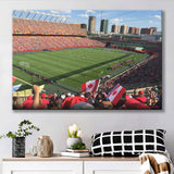 Commonwealth Stadium in Canada, Stadium Canvas, Sport Art, Gift for him, Fan Gift, Canvas Prints Wall Art Decor