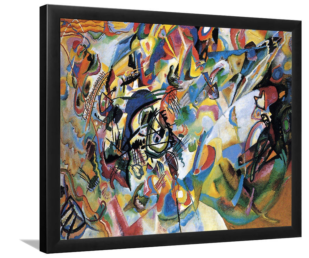 Composition Vii By Wassily Kandinsky-Art Print,Canvas Art,Frame Art,Plexiglass Cover