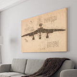 Concorde Aerodynamics Canvas Prints Wall Art - Painting Canvas, Painting Prints, Wall Home Decor, Prints for Sale