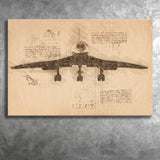 Concorde Aerodynamics Canvas Prints Wall Art - Painting Canvas, Painting Prints, Wall Home Decor, Prints for Sale
