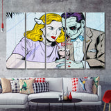 Coney Island Milkshake Pop Art 5 Piece Canvas Prints Wall Art - Painting Prints, Wall Decor,Multi Panels
