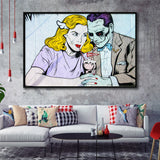 Coney Island Milkshake Pop Art Framed Canvas Prints Wall Art - Painting Prints, Wall Decor, Floating Frame