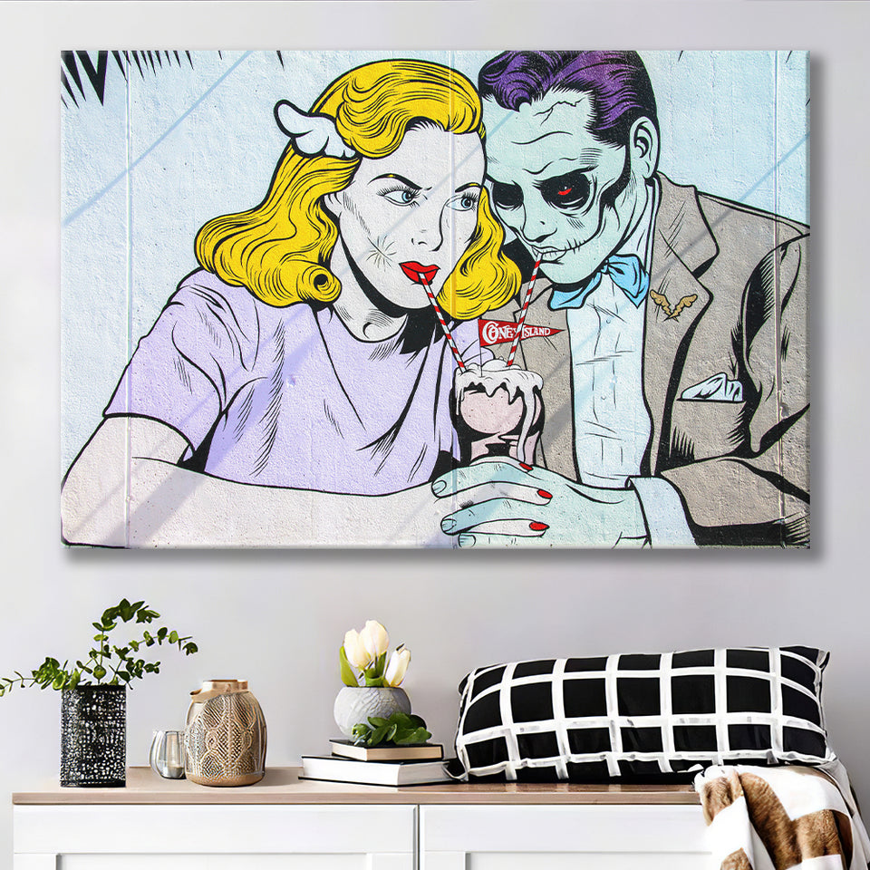 Coney Island Milkshake Pop Art Canvas Prints Wall Art - Painting Prints, Wall Decor, Art Prints
