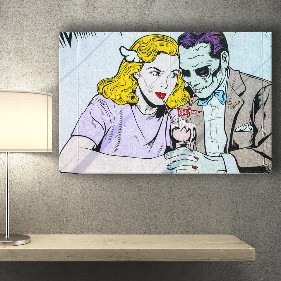 Coney Island Milkshake Pop Art Canvas Prints Wall Art - Painting Prints, Wall Decor, Art Prints