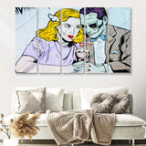 Coney Island Milkshake Pop Art 5 Piece Canvas Prints Wall Art - Painting Prints, Wall Decor,Multi Panels