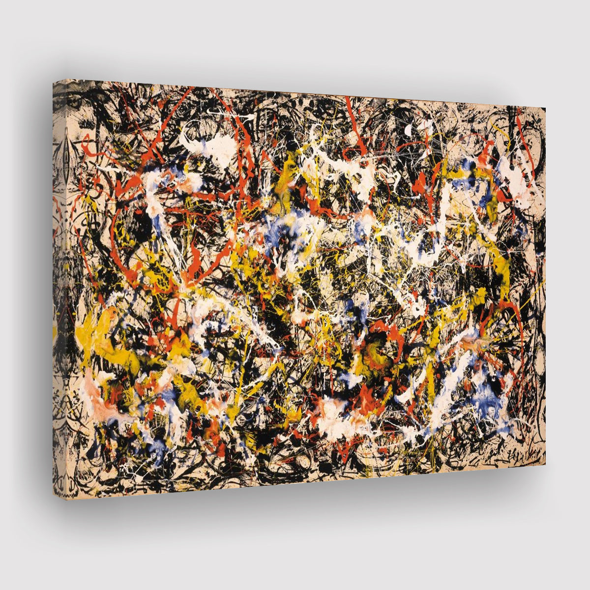 Convergence Abstract Jackson Pollock Style Abstract Expressionism Canv convergence-abstract-jackson-pollock-style-abstract-expressionism-canv