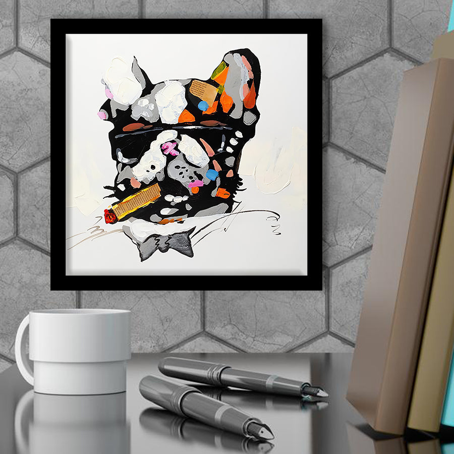 Wall Art Print | Cool Bulldog With Sunglasses - Animal Art, Framed Prints, Art Prints