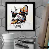 Wall Art Print | Cool Bulldog With Sunglasses - Animal Art, Framed Prints, Art Prints