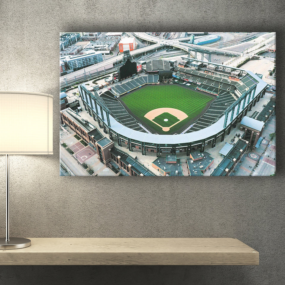 Coors Field Stadium Canvas Prints Colorado Rockies Wall Art Baseball100,Sport Stadium Art Prints, Fan Gift, Wall Decor