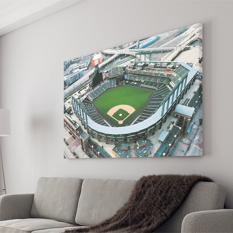 Coors Field Stadium Canvas Prints Colorado Rockies Wall Art Baseball100,Sport Stadium Art Prints, Fan Gift, Wall Decor