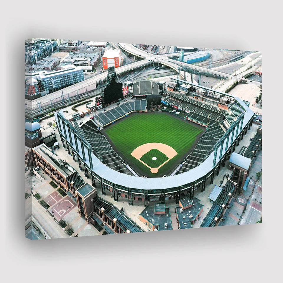 Coors Field Stadium Canvas Prints Colorado Rockies Wall Art Baseball100,Sport Stadium Art Prints, Fan Gift, Wall Decor