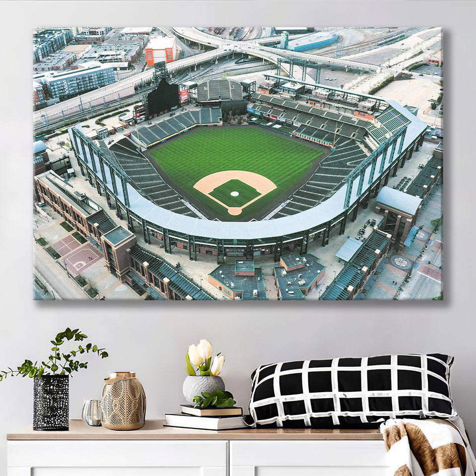 Coors Field Stadium Canvas Prints Colorado Rockies Wall Art Baseball100,Sport Stadium Art Prints, Fan Gift, Wall Decor