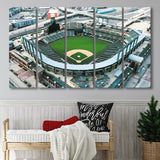 Coors Field Stadium Canvas Prints Colorado Rockies Wall Art Baseball100,Multi Panels B,Sport Stadium Art Prints, Fan Gift