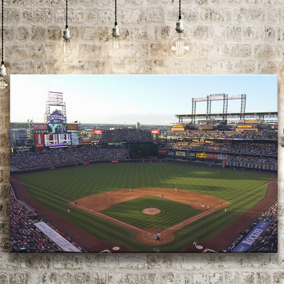 Coors Field Stadium Canvas Prints Colorado Rockies Wall Art Baseball,Sport Stadium Art Prints, Fan Gift, Wall Decor