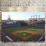 Coors Field Stadium Canvas Prints Colorado Rockies Wall Art Baseball,Sport Stadium Art Prints, Fan Gift, Wall Decor