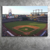 Coors Field Stadium Canvas Prints Colorado Rockies Wall Art Baseball,Sport Stadium Art Prints, Fan Gift, Wall Decor