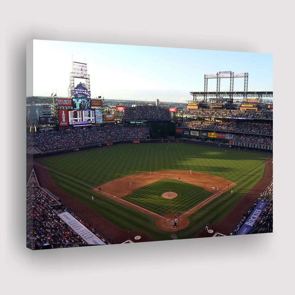 Coors Field Baseball Stadium Print, Colorado Rockies Baseball