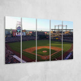 Coors Field Stadium Canvas Prints Colorado Rockies Wall Art Baseball,Multi Panels B,Sport Stadium Art Prints, Fan Gift