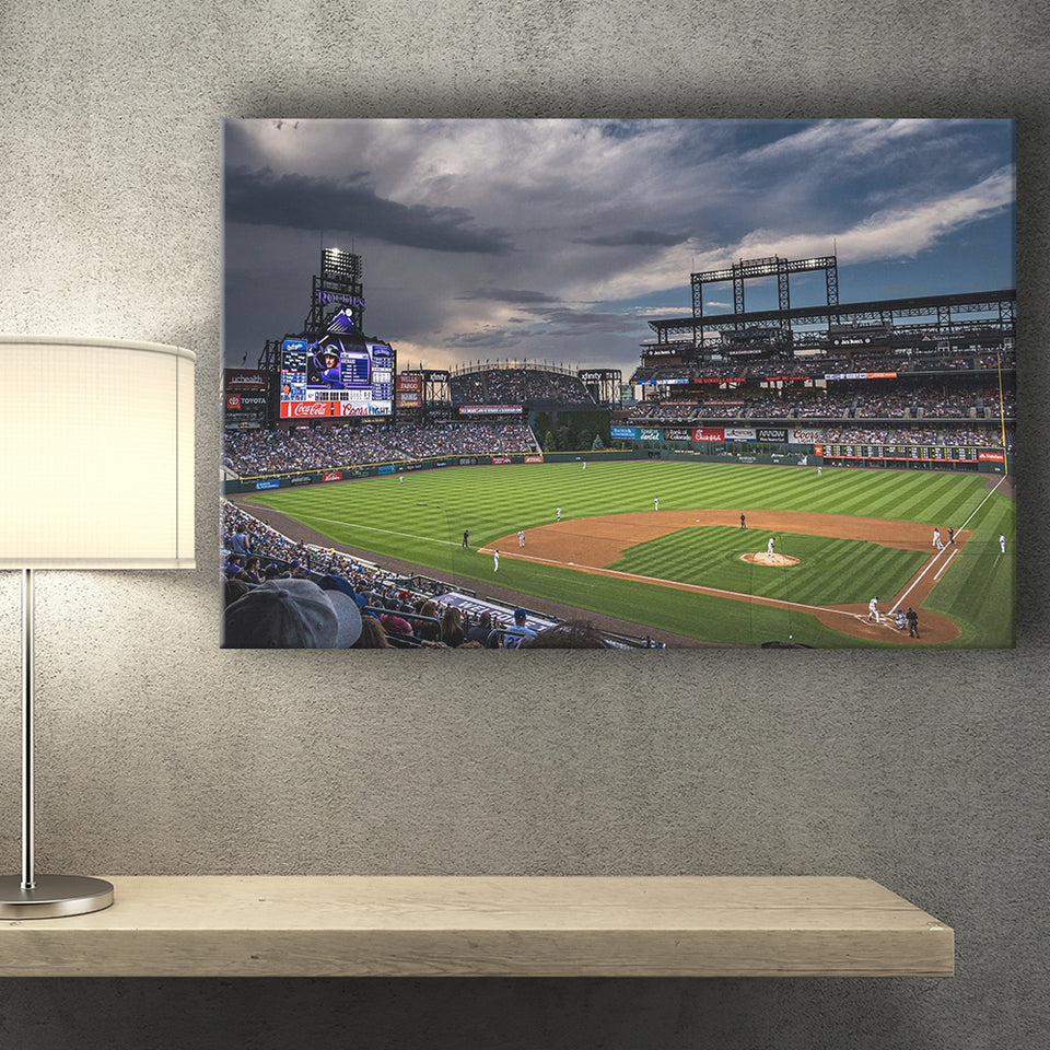 Coors Field Wall Art Colorado Rockies Stadium Canvas Prints Baseball,Sport Stadium Art Prints, Fan Gift, Wall Decor