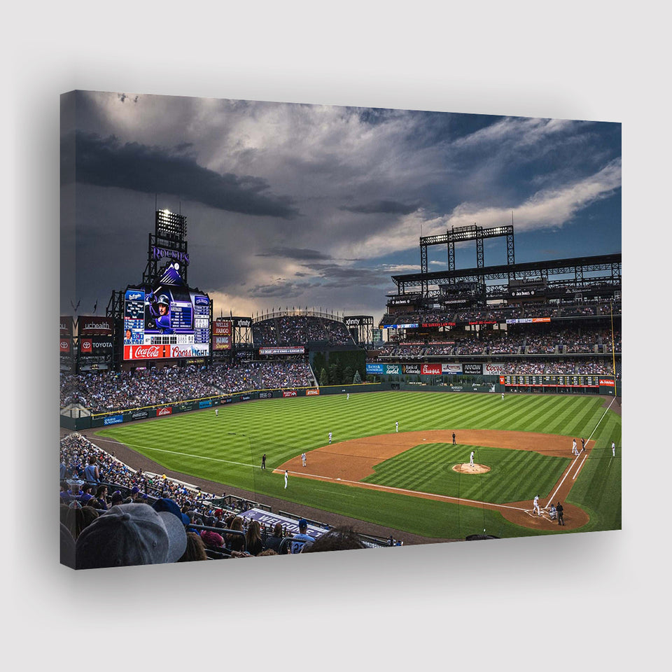 Coors Field Wall Art Colorado Rockies Stadium Canvas Prints Baseball,Sport Stadium Art Prints, Fan Gift, Wall Decor