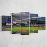 Coors Field Wall Art Colorado Rockies Stadium Canvas Prints Baseball,Multi Panels,Sport Stadium Art Prints, Fan Gift