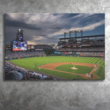 Coors Field Wall Art Colorado Rockies Stadium Canvas Prints Baseball,Sport Stadium Art Prints, Fan Gift, Wall Decor