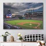 Coors Field Wall Art Colorado Rockies Stadium Canvas Prints Baseball,Sport Stadium Art Prints, Fan Gift, Wall Decor