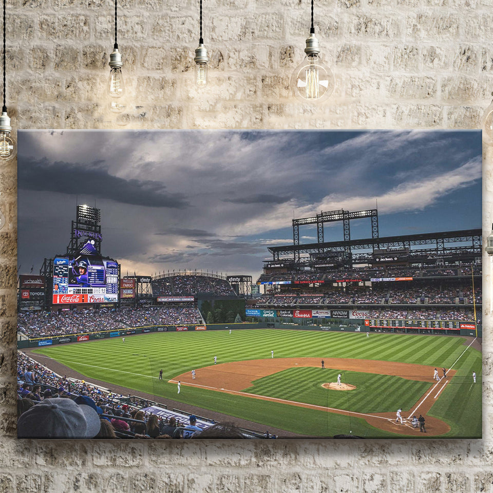 Coors Field Wall Art Colorado Rockies Stadium Canvas Prints Baseball,Sport Stadium Art Prints, Fan Gift, Wall Decor