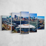 Coors Field in Snow, Stadium Canvas, Sport Art, Large Canvas, Multi Panels, Canvas Prints Wall Art Decor