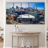 Coors Field in Snow, Stadium Canvas, Sport Art, Gift for him, Multi Panels B, Canvas Prints Wall Art Decor