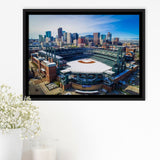 Coors Field in Snow, Stadium Canvas, Sport Art, Gift for him, Framed Canvas Prints Wall Art Decor, Framed Picture